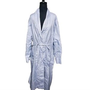 Piattelli Barneys New York Robe Mens Large Blue And White Made In Italy